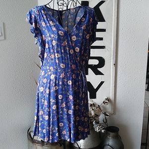 Xhilaration Blue floral dress
